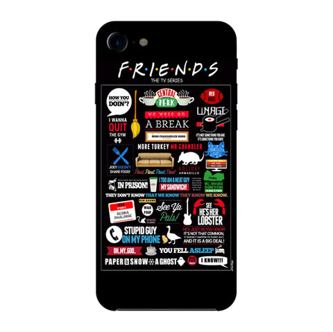 FRIENDS DOODLE PHONE COVER (350+ MODELS AVAILABLE)